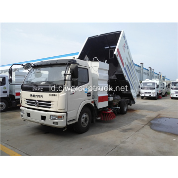 Dongfeng 4x2 truk penyapu jalan untuk jalan kota